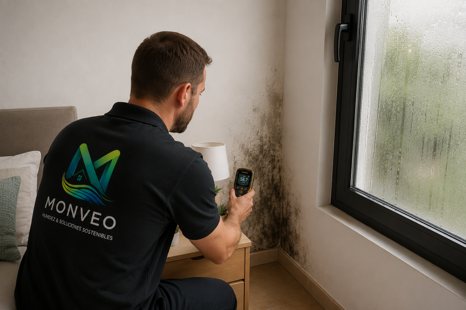 Schlechte Lüftung in einer modernen Wohnung